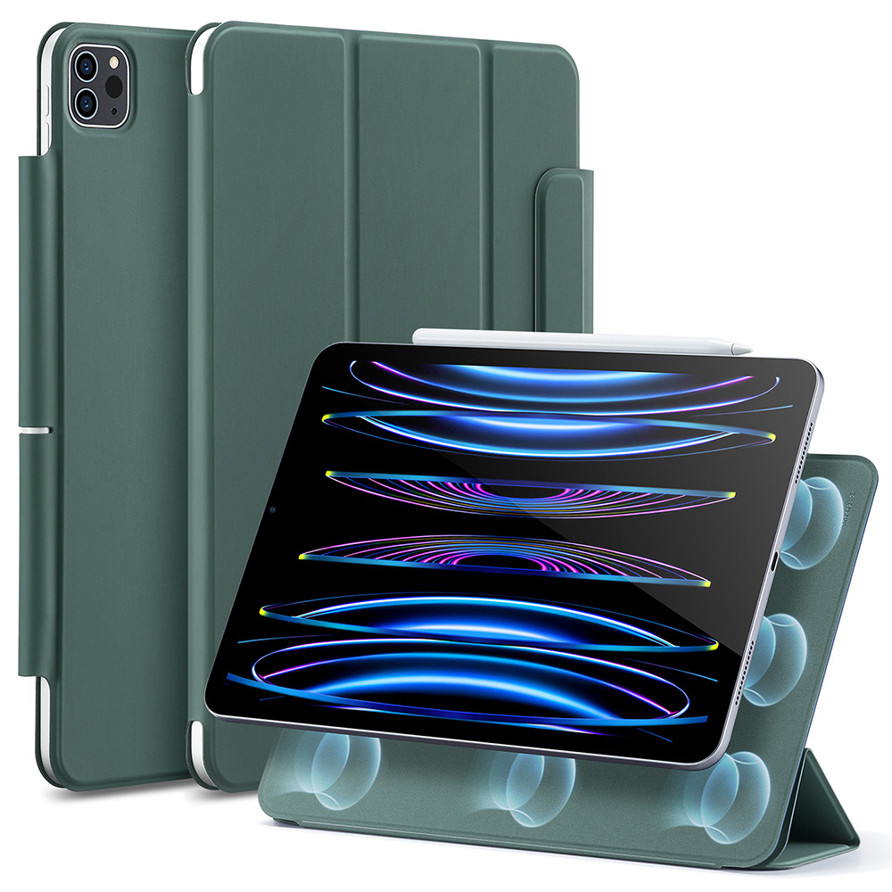 Калъф за iPad Pro 11 (2018 / 2020 / 2021 / 2022) - ESR Rebound Magnetic - Forest Зелен