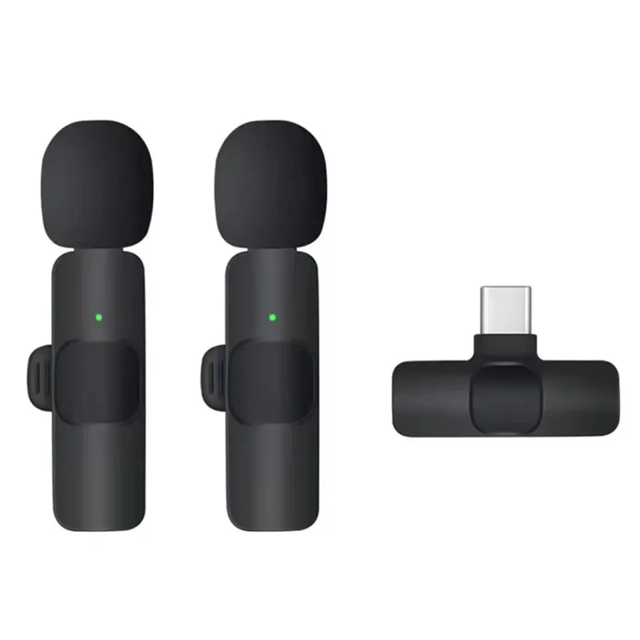 Phone Lavalier с Type-C Plug (комплект 2) - Techsuit XtreamMic (LW2) - Черен