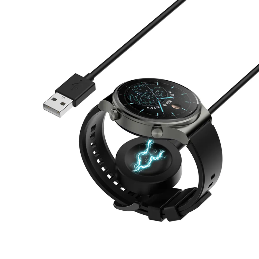 Char зарядно за Huawei Watch 4/4 Pro/Honor 4 Pro, USB, 10W - Techsuit (THC1) - Черно