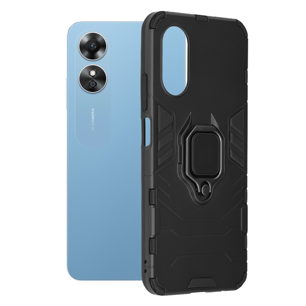 Калъф за Oppo A17 - Techsuit Silicone Shield - Черен