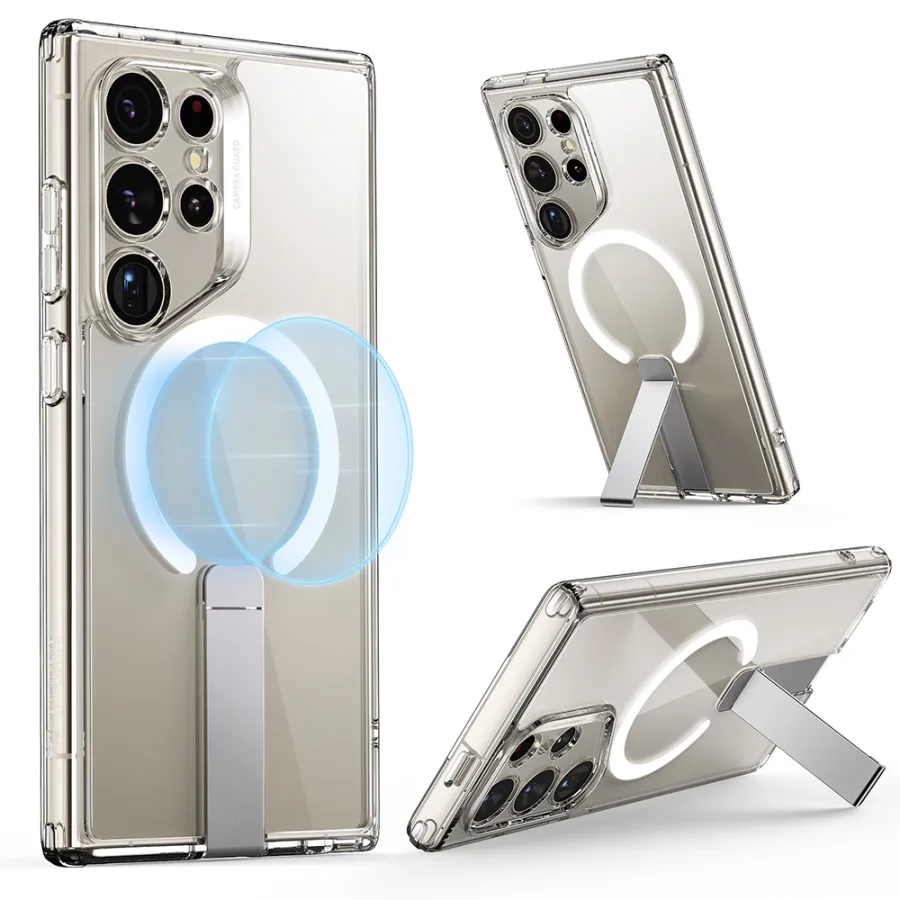 Калъф за Samsung Galaxy S24 Ultra - ESR Boost Flickstand HaloLock - Прозрачен