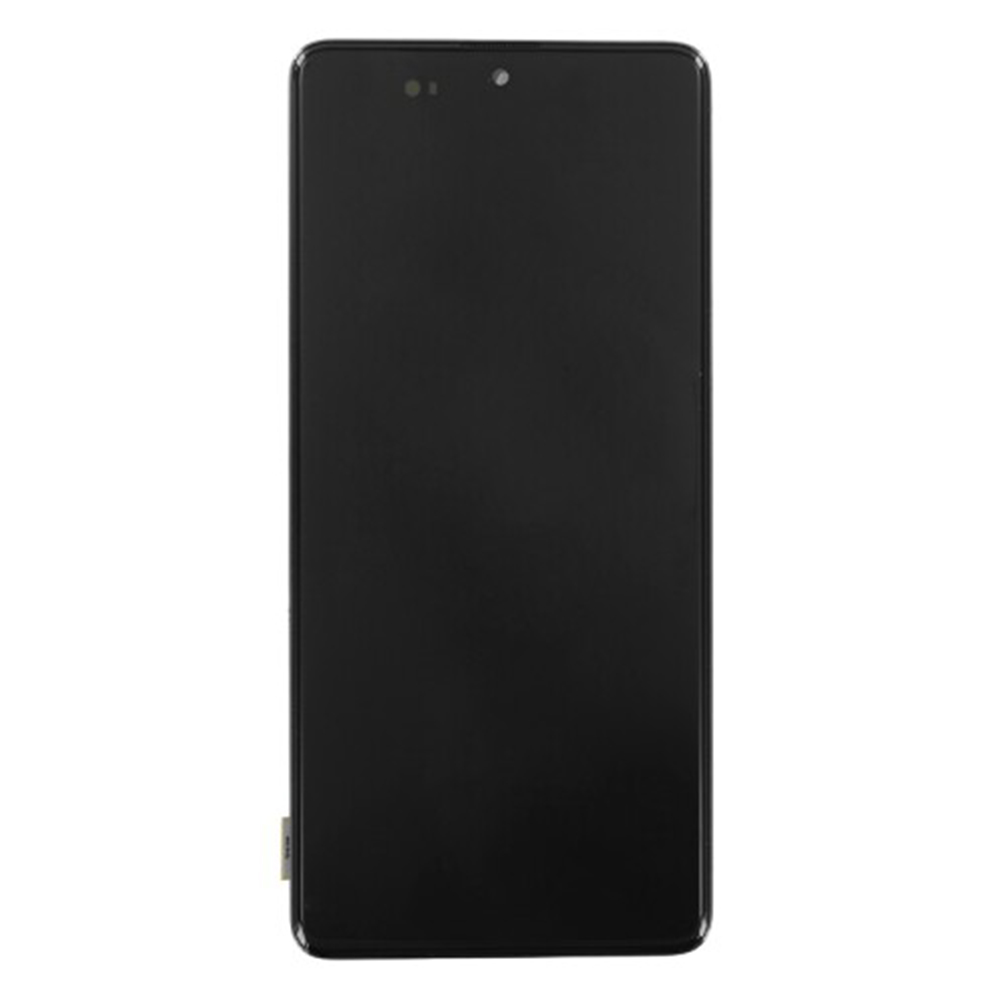 Екран с тъчскрийн и рамка, съвместим с Samsung Galaxy A71 (SM-A715F) - Samsung (13613) - Черен