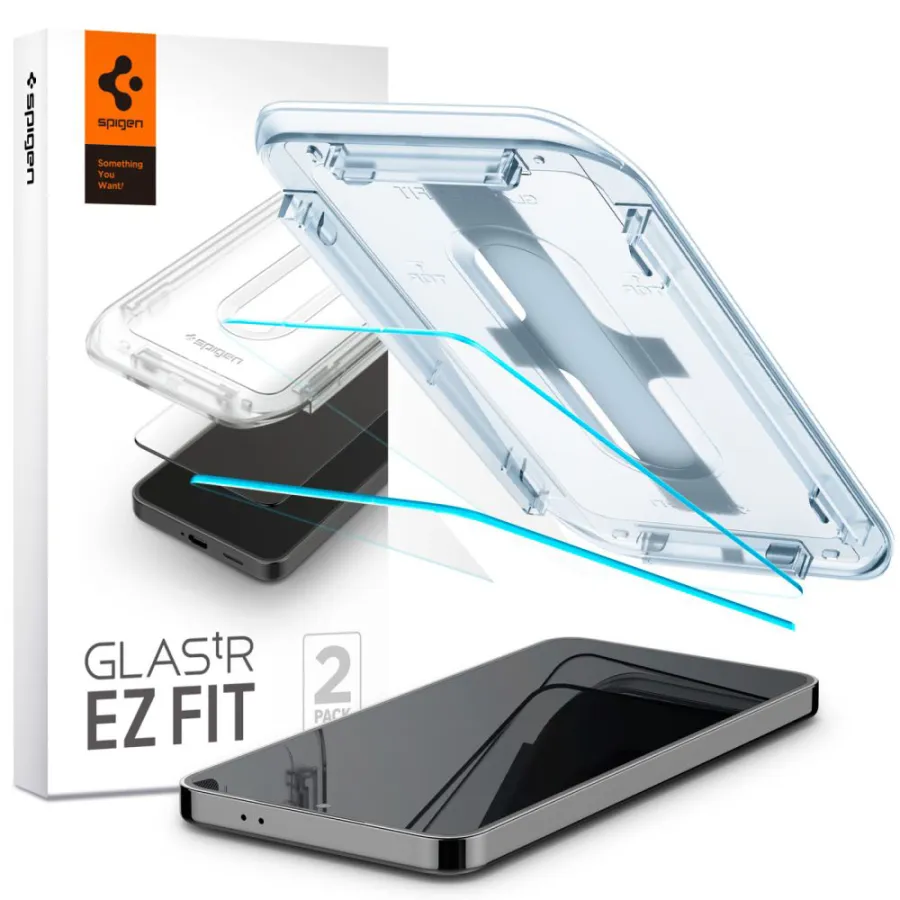 Калъф за Samsung Galaxy S24 / S25 (комплект 2) - Spigen Glas.tR EZ FIT (AGL07440) - Прозрачен