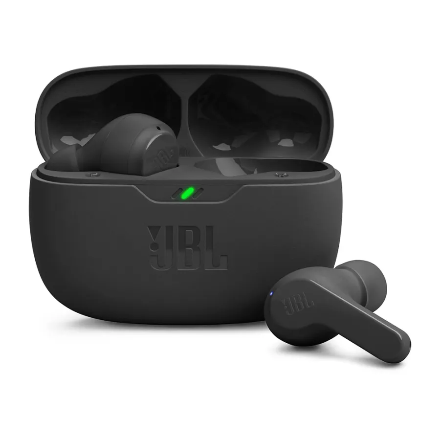 Bluetooth слушалки за поставяне в ушите с микрофон TWS - JBL (Wave Beam) - черни