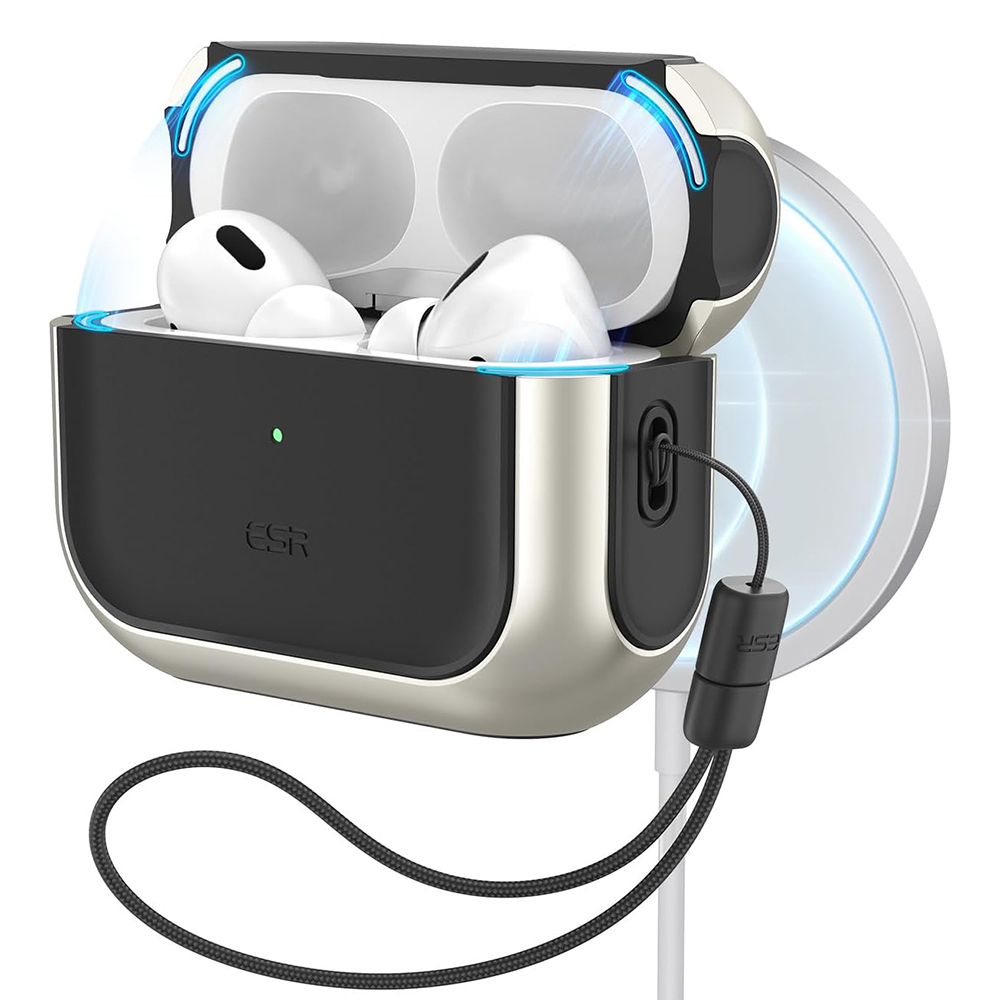 Калъф за Apple AirPods Pro 1/2 - ESR Orbit Hybrid HaloLock - Титан