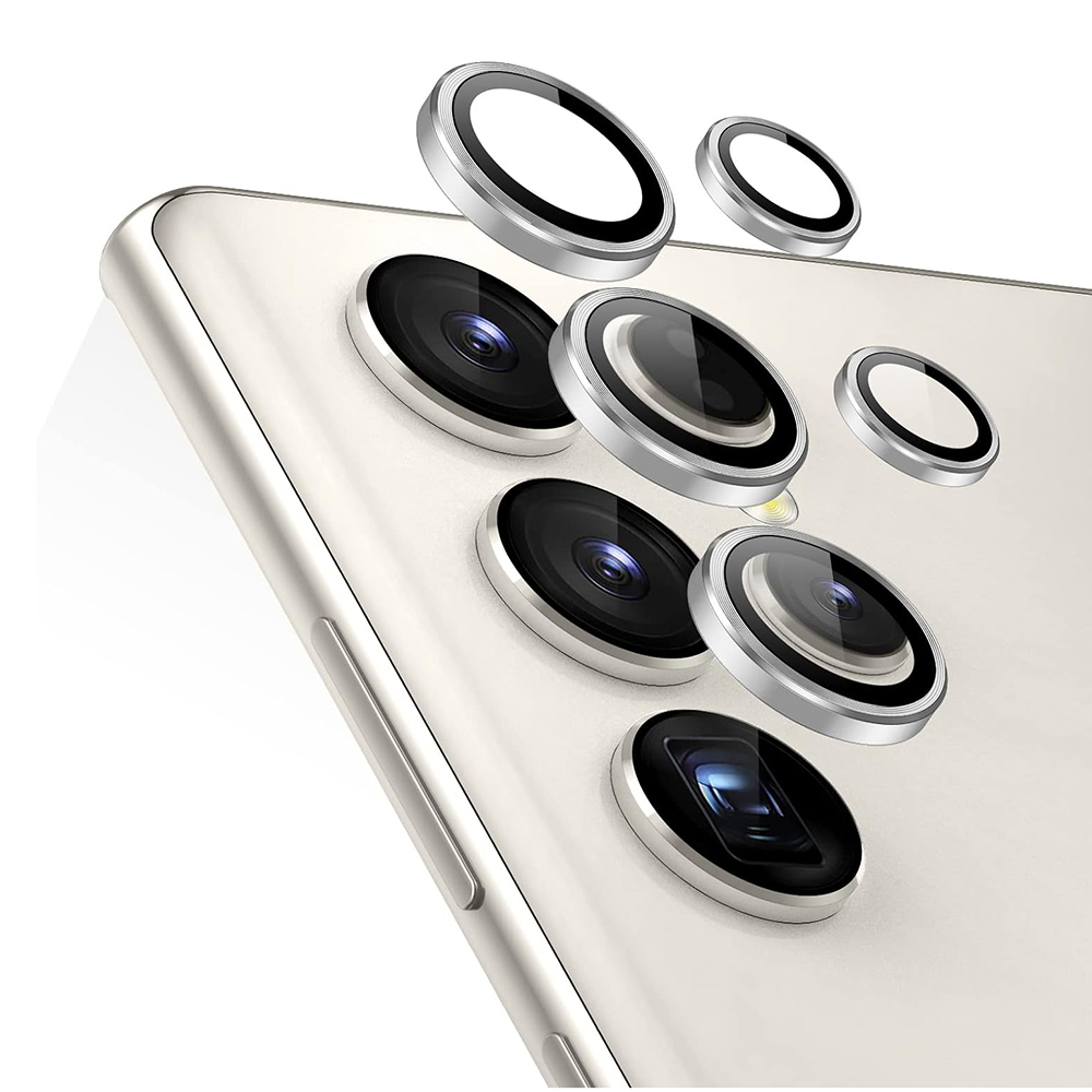 Скрийн протектор за Samsung Galaxy S24 Ultra - ESR Lens Protector Tempered Glass - Сребрист
