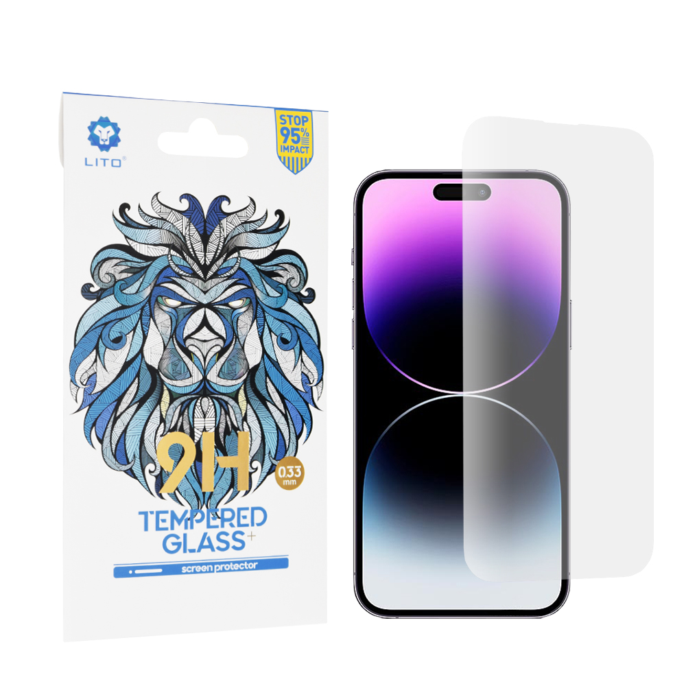 Калъф за iPhone 14 Pro Max - Lito 2.5D Classic Glass - Прозрачен