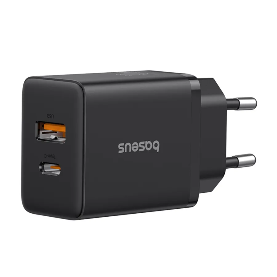 USB зарядно, Type-C, бързо зареждане 30W - Baseus (P10111404113-00) - клъстерно черно