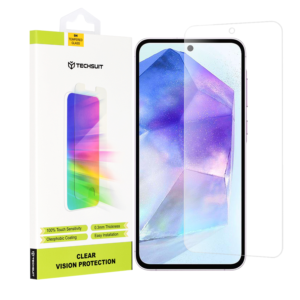 Капак за Samsung Galaxy A35 5G / A55 5G / M35 - Techsuit Прозрачен Vision Glass - Прозрачен