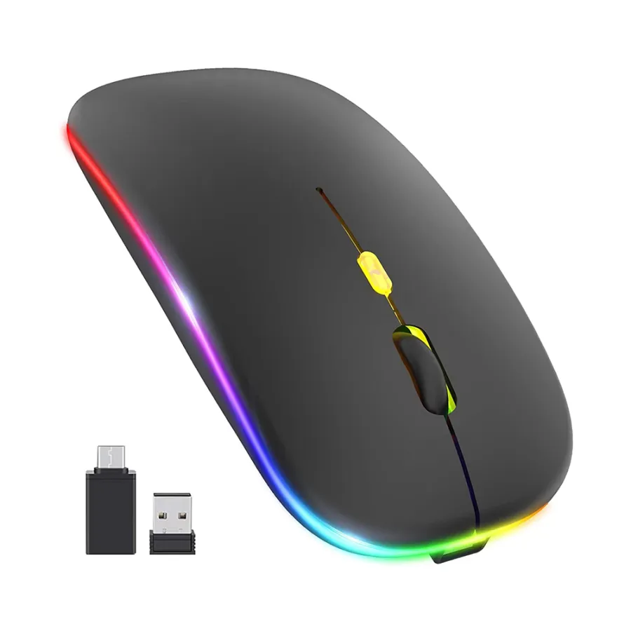 Безжична мишка 2.4G, 1600 DPI - Techsuit GameFlow (M1) - Черна