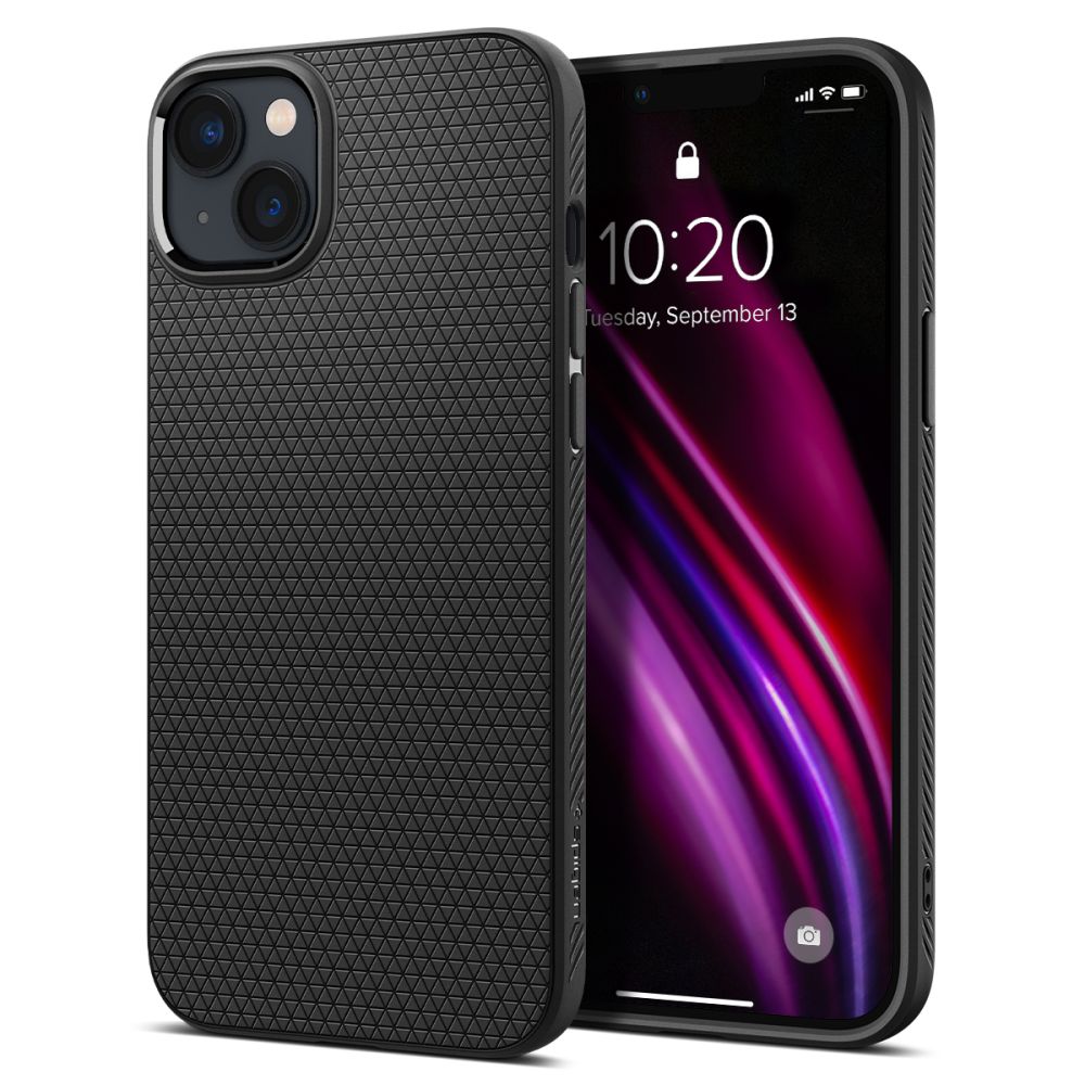 Калъф за iPhone 14 - Spigen Liquid Air (ACS05037) - Матово черен